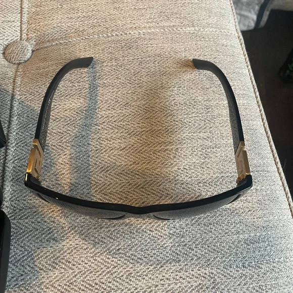 Versace Black Sunglasses with Gold Detail